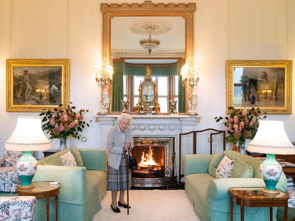 The Queen’s last photo, taken just two days before her death. Picture: AFP