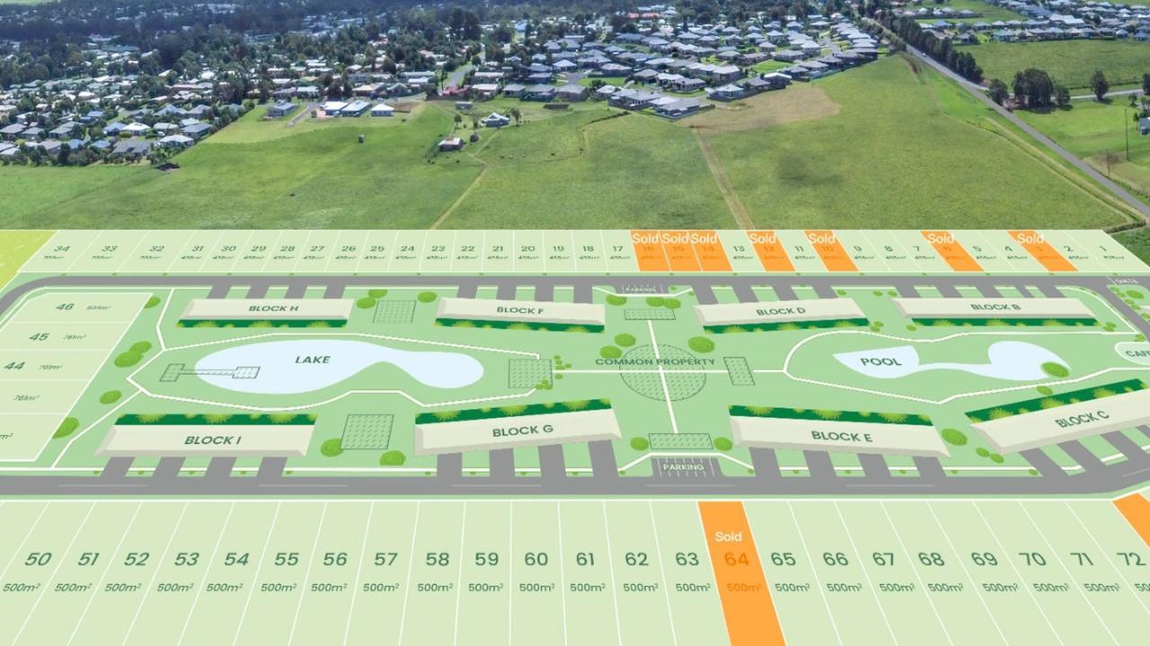 GBR Reality has reported strong interest in the project now taking shape behind the Atherton International Club. Picture: Supplied