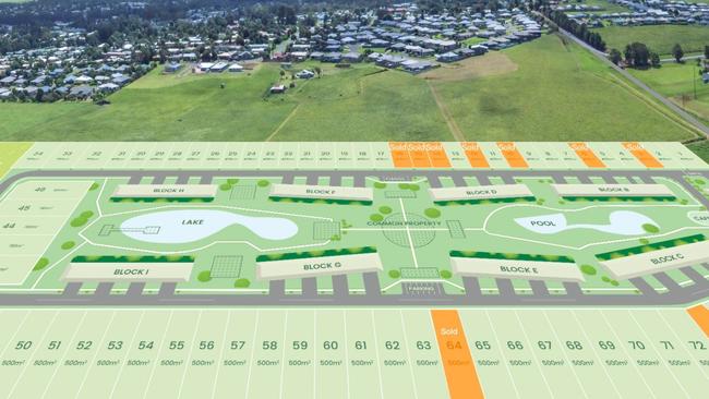 GBR Reality has reported strong interest in the project now taking shape behind the Atherton International Club. Picture: Supplied