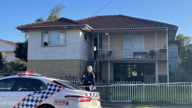 The Upper Mount Gravatt house where a woman was reportedly stabbed to death on Monday night. Picture: Samantha Scott