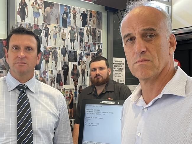 While the North Mackay IGA installs CCTV and a wall of shame of shoplifters, the LNP pledge $40m for small businesses to beef up their security. Photo: Fergus Gregg