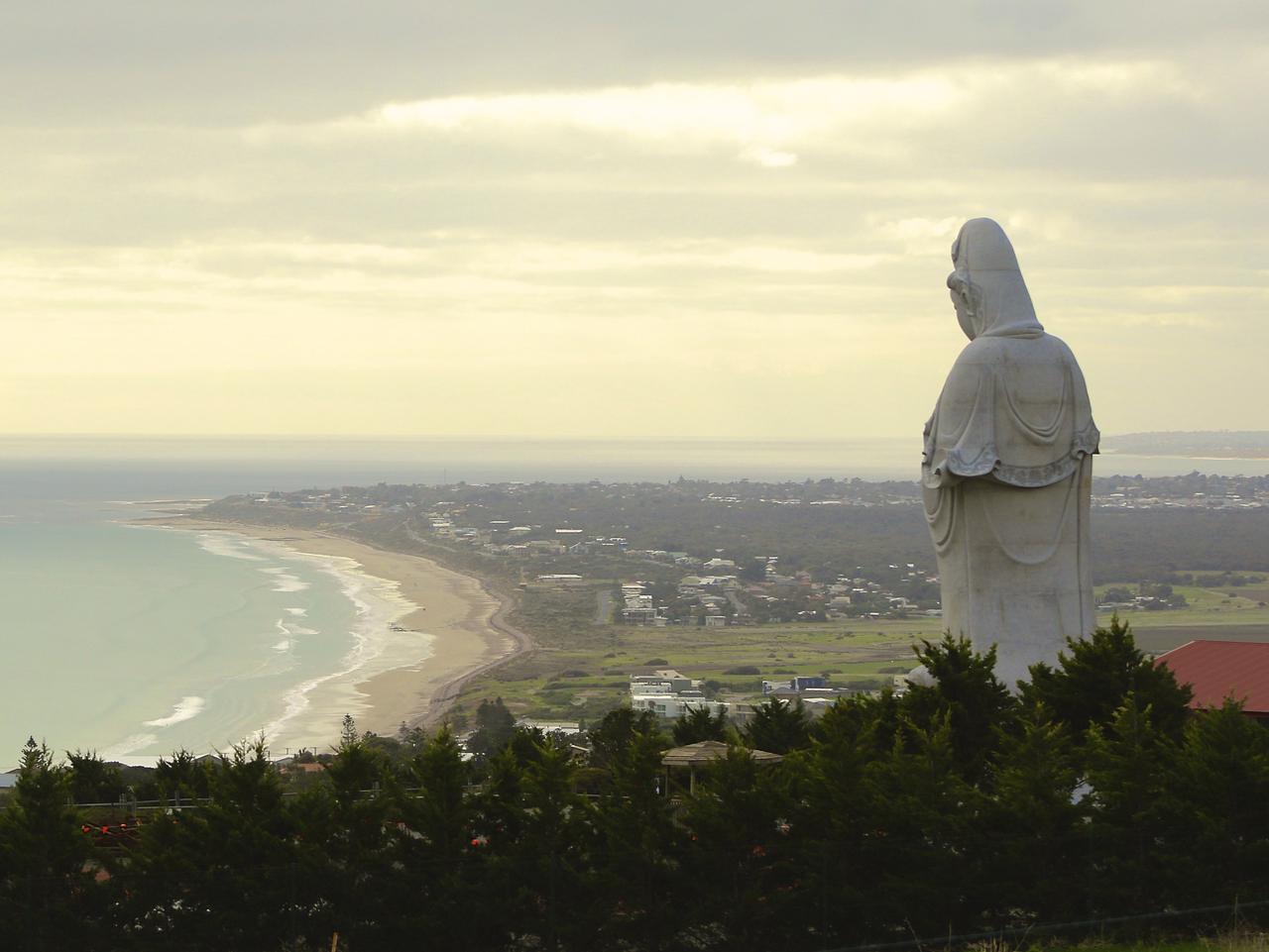 SUNDAY ESCAPE. GREAT AUSSIE DETOUR. Giant Buddha Statue, Sellicks Hill, South Australia. MUST CREDIT: Greg Scales / Flickr