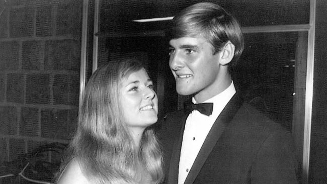 Chris Dawson with his future wife Lynette, who disappeared aged 33 in 1982.