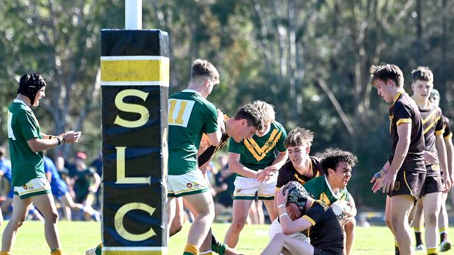Padua Vs St Patrickâ€™s College AIC First XIII rugby league. Saturday July 22, 2023. Picture, John Gass