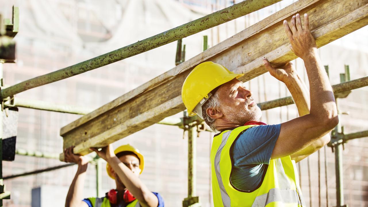 High growth in construction salaries, an industry with a large proportion of men, helped push up the gender pay gap. Picture: iStock