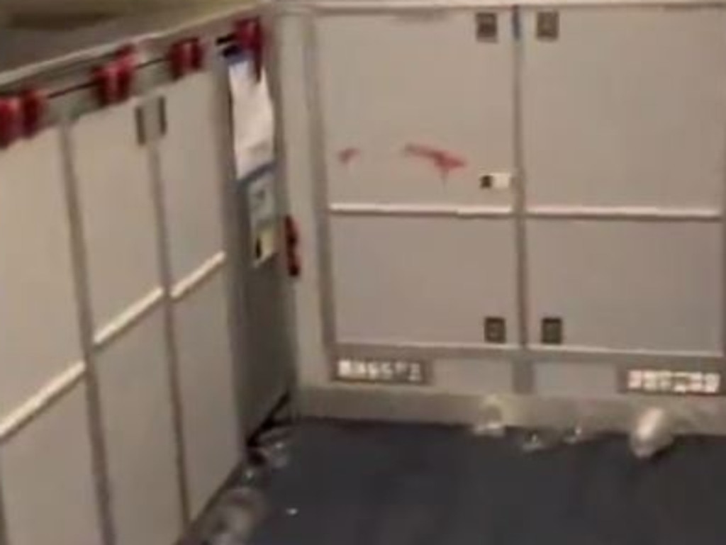 There turbulence caused havoc on the plane. Picture: Twitter