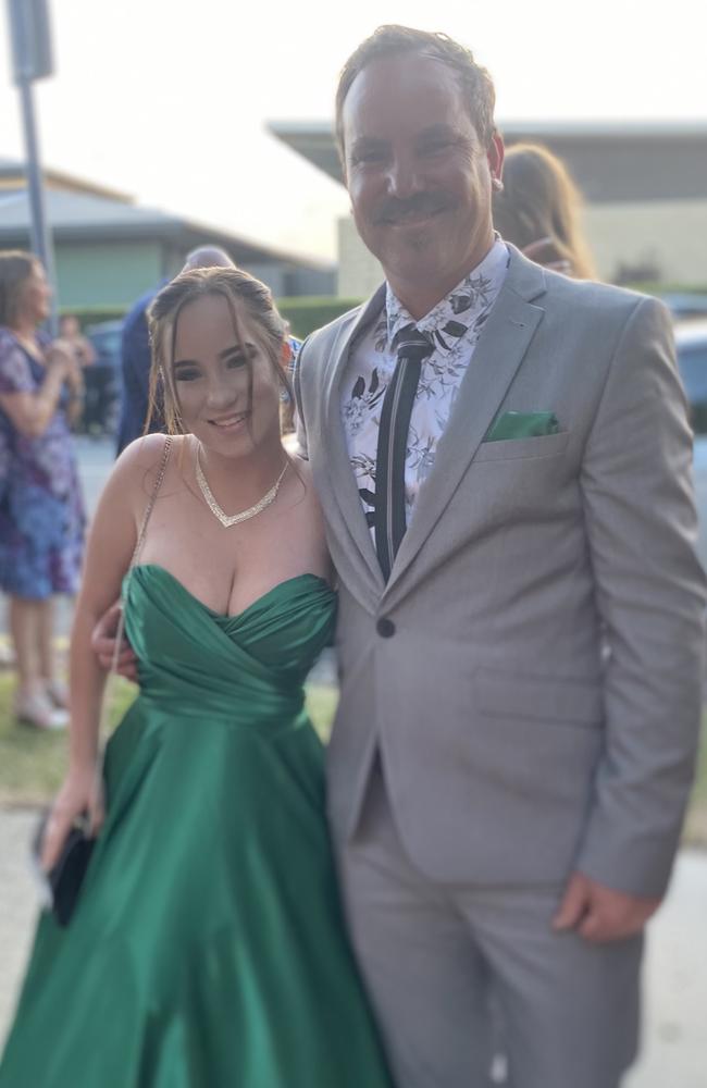 Paige and Shaun at the 2022 Beerwah State High formal.