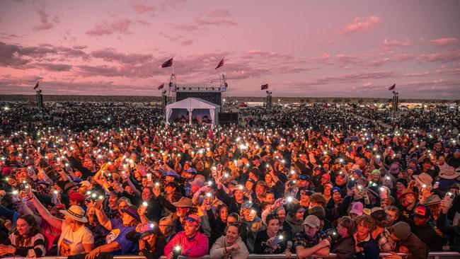 The Big Red Bash festival in far western Queensland. Picture: Matt Williams