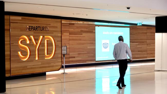 Sydney International Airport’s departures area could soon be filled with travellers once more. Picture: NCA NewsWire / Damian Shaw