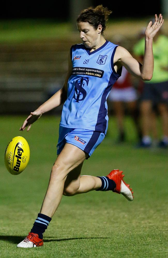 Jess Foley playing for Sturt in the SANFLW. Picture: DEB CURTIS