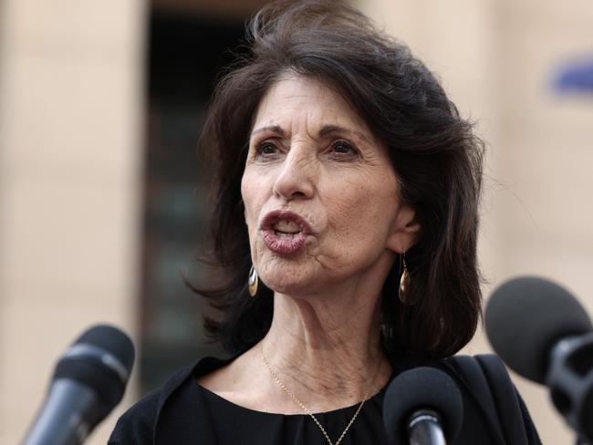 ALEXANDRIA, VIRGINIA - APRIL 14: Diane Foley, the mother of James Foley, an American journalist who was kidnapped and later beheaded by members of the Islamic State in Syria in 2014, speaks to reporters outside of the Albert V. Bryan U.S. Courthouse after the announcement of the guilty verdict for Islamic State member El Shafee Elsheikh April 14, 2022 in Alexandria, Virginia. Elsheikh, a member of the ISIS cell known as the "Beatles," was convicted by a federal jury of assisting in the kidnapping and deaths of four Americans.   Anna Moneymaker/Getty Images/AFP == FOR NEWSPAPERS, INTERNET, TELCOS & TELEVISION USE ONLY ==