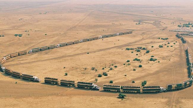 Australia’s biggest meat producers, S Kidman &amp; Co Ltd, loading cattle at the Helen Springs Station, one of the company’s 13 farms