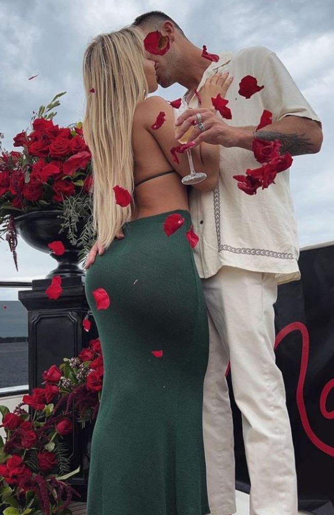 Tammy Hembrow and her new fiance Matt Poole. Picture: Instagram