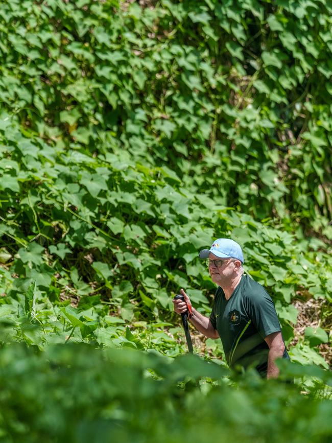 Australia's Prime Minister Anthony Albanese walks along the Kokoda Track at Kokoda Village in Papua New Guinea on April 24. Picture: NCA NewsWire via the Australian Prime Ministers Office