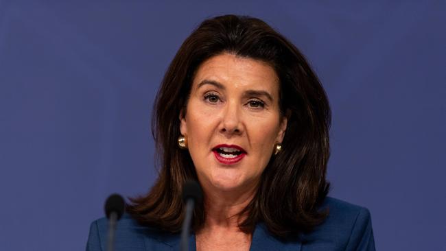 Opposition finance spokeswoman Jane Hume during the campaign. Picture: Monique Harmer