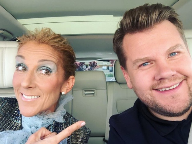 Celine Dion with James Cordon. Picture: Instagram