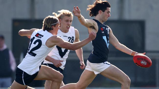 Josh Sinn in action Vic Metro in the challenge game this year. Picture: Michael Klein