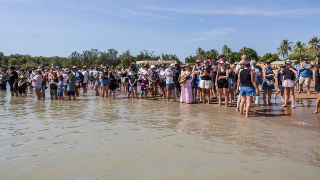 Darwin Beer Can Regatta at Mindil Beach, 2025. Picture: Pema Tamang Pakhrin