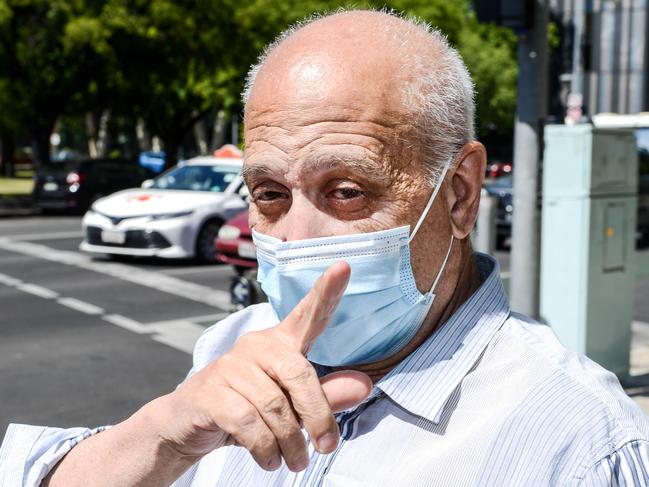 ADELAIDE, AUSTRALIA - NewsWire Photos DECEMBER 6, 2021: Banned addiction counsellor Robert Mittiga outside the Adelaide Magistrates Court. Picture: NCA NewsWire / Brenton Edwards