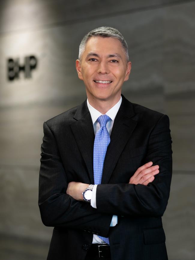 BHP chief executive Mike Henry.