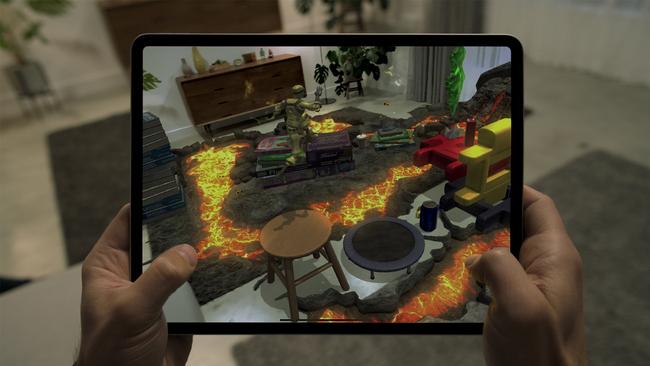 Augmented reality is aided by LIDAR on 2020 iPad Pro models.