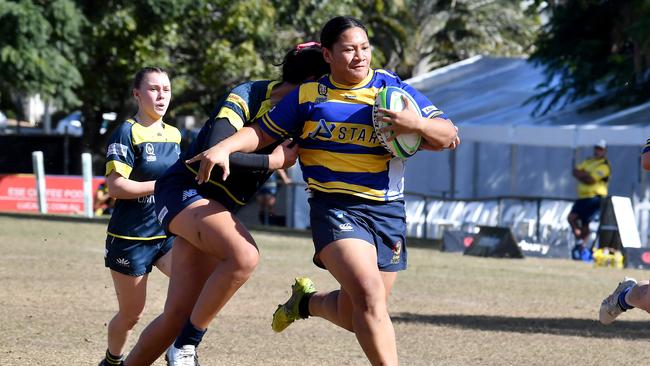 Club rugby union women's game between Easts v Bond Uni. Saturday June 18, 2022. Picture, John Gass