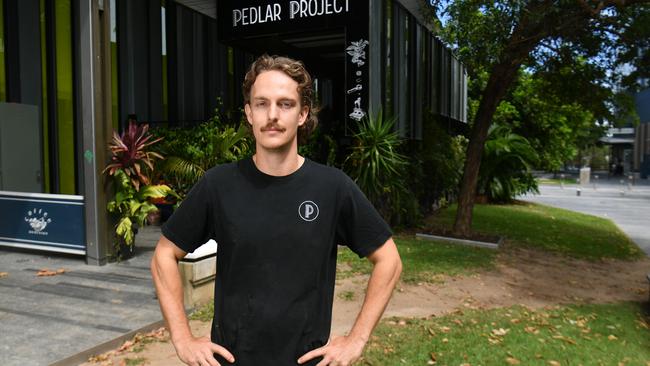 Pedlar Project owner Jordan Rio has his business in the Townsville CBD. Picture: Evan Morgan