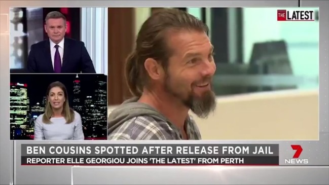 Ben Cousins spotted after prison release (7 News)