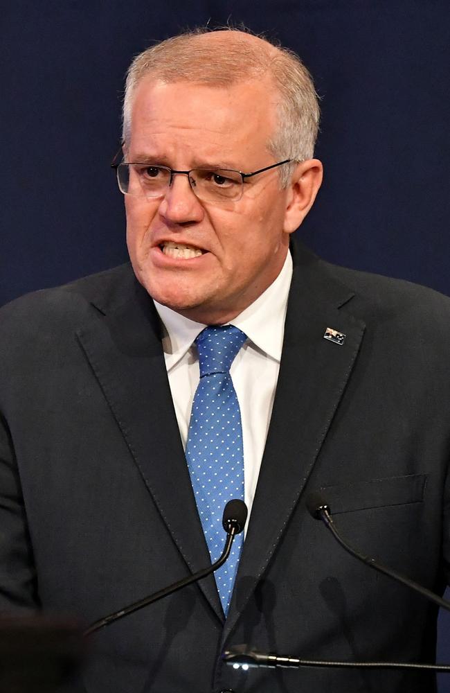 Outgoing PM Scott Morrison. Picture: Saeed Khan/AFP