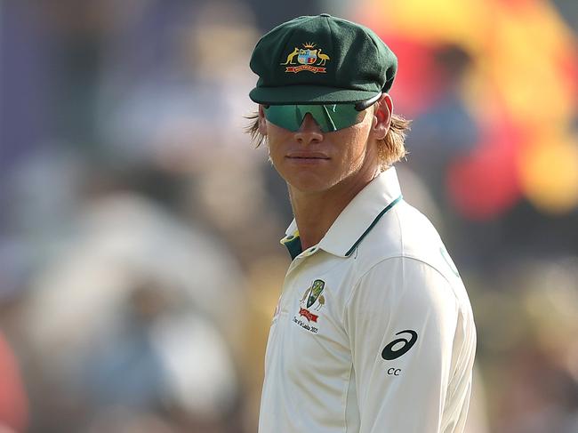 GALLE, SRI LANKA - FEBRUARY 06: Cooper Connolly of Australia looks on during day one of the Second Test match in the series between Sri Lanka and Australia at Galle International Stadium on February 06, 2025 in Galle, Sri Lanka. (Photo by Robert Cianflone/Getty Images)