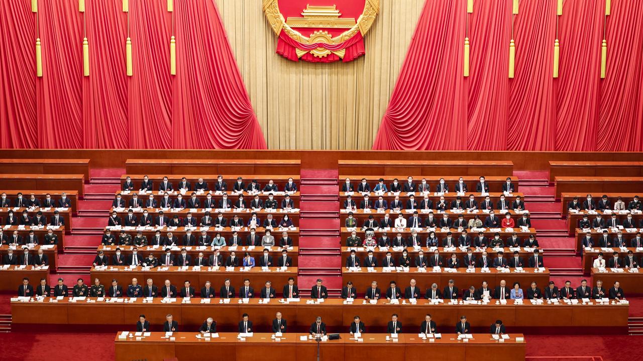 Chinese President Xi Jinping attends the opening of the first session of the 14th National People's Congress at The Great Hall of People on March 5, 2023 in Beijing. (Photo by Lintao Zhang/Getty Images)