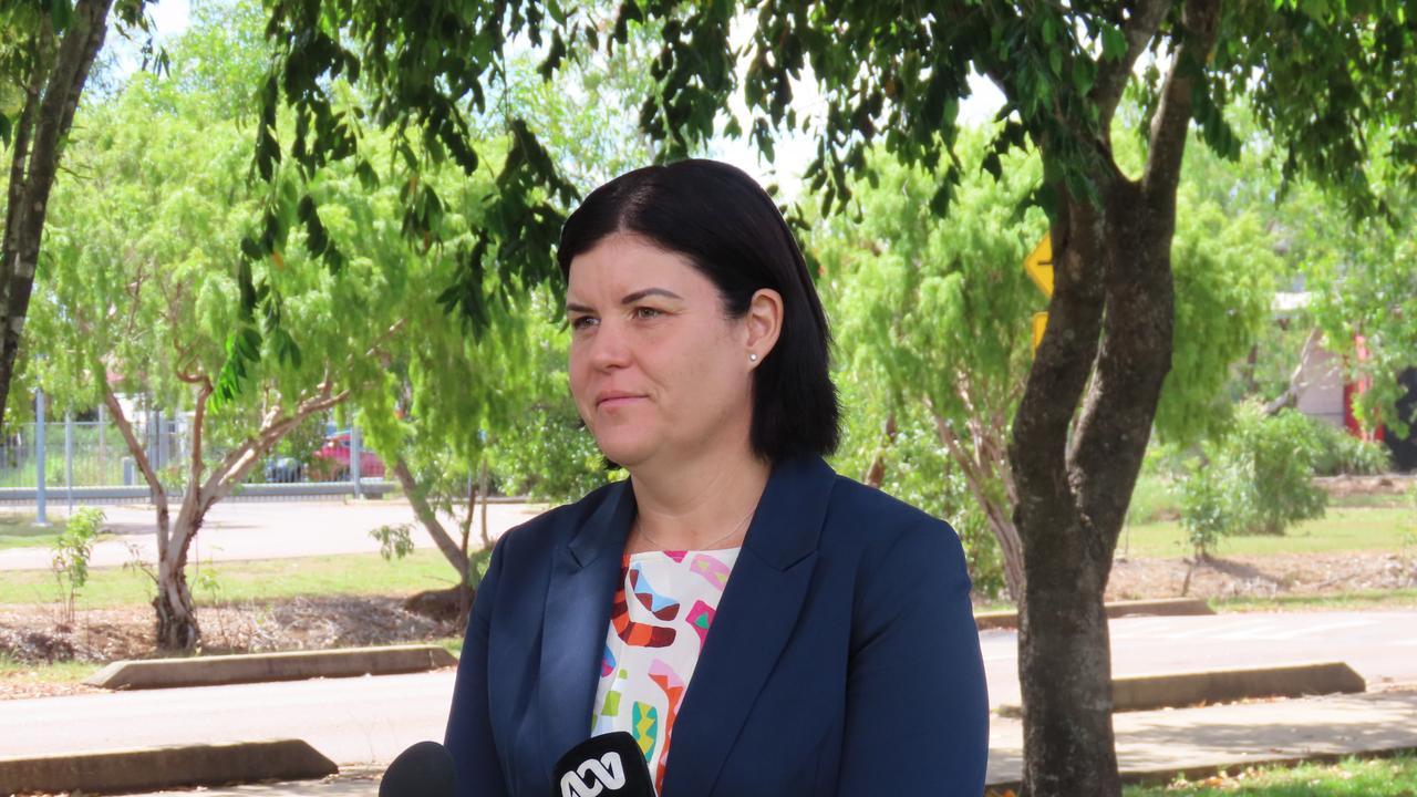 Chief Minister Natasha Fyles has confirmed Mr Chalker's settlement included entitlement to a "number of financial matters". Picture: Annabel Bowles