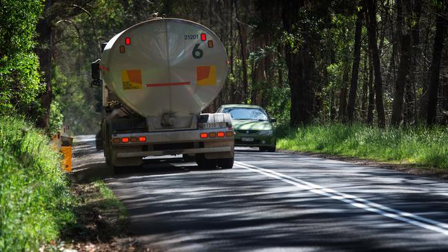 Speeds in regional Victoria are being reduced because roads are in disrepair. Picture: Tony Gough