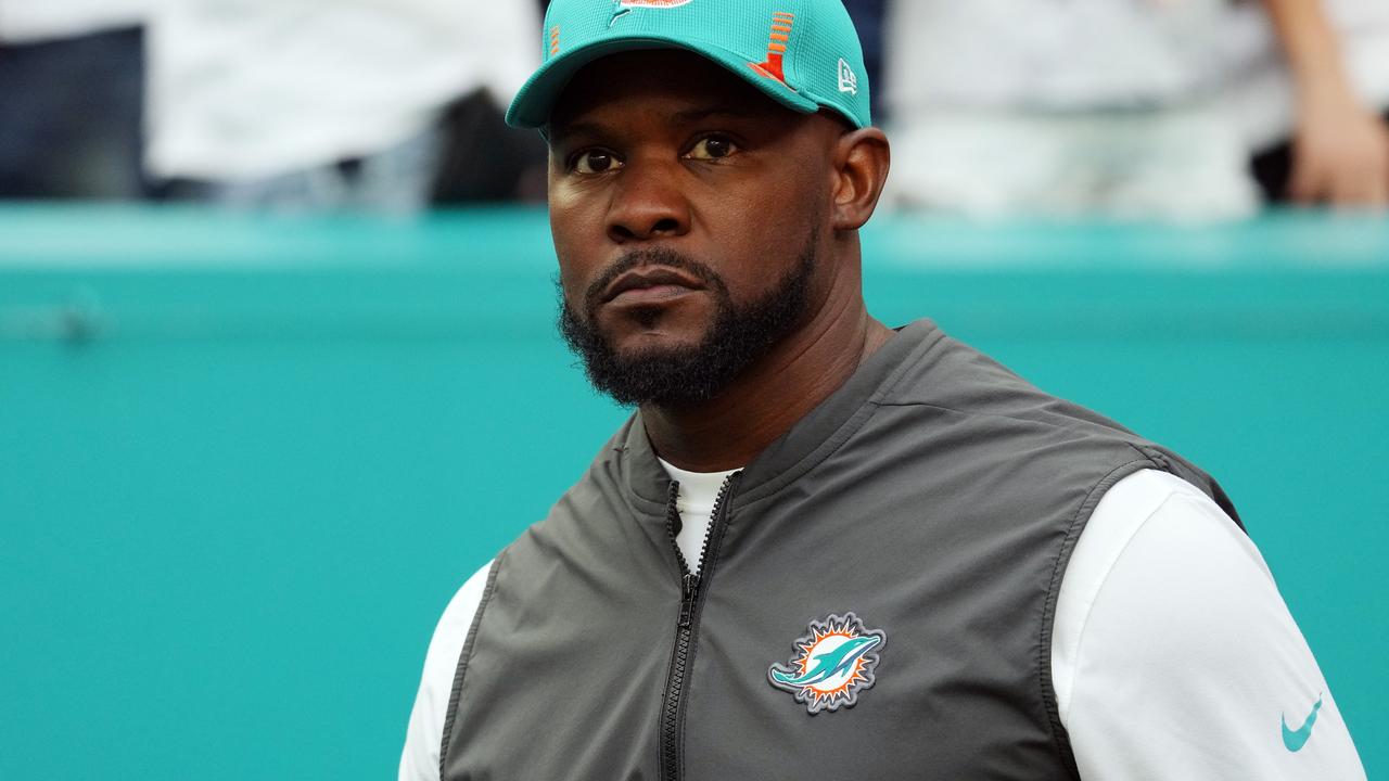 Former head coach Brian Flores of the Miami Dolphins. Picture: Mark Brown/Getty Images