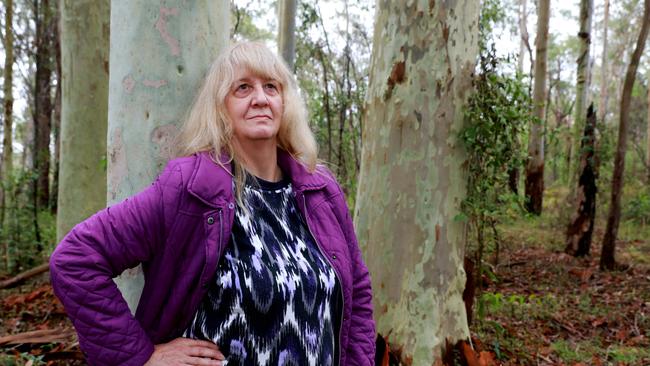 Forest In Danger spokeswoman Jan Primrose in the Cumberland State Forest. Picture: Angelo Velardo