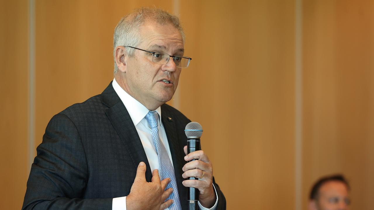 Prime Minister Scott Morrison’s coronavirus vaccination rollout has been thrown into disarray. Picture: Paul Kane/Getty Images