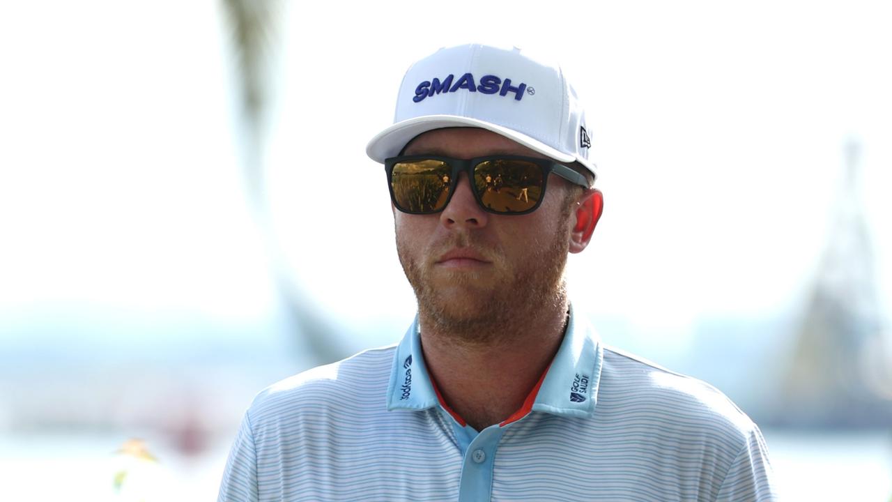 SINGAPORE, SINGAPORE - MAY 05: Talor Gooch of Smash GC walks on the seventh hole during day three of the LIV Golf Invitational - Singapore at Sentosa Golf Club on May 05, 2024 in Singapore, Singapore. (Photo by Lionel Ng/Getty Images)