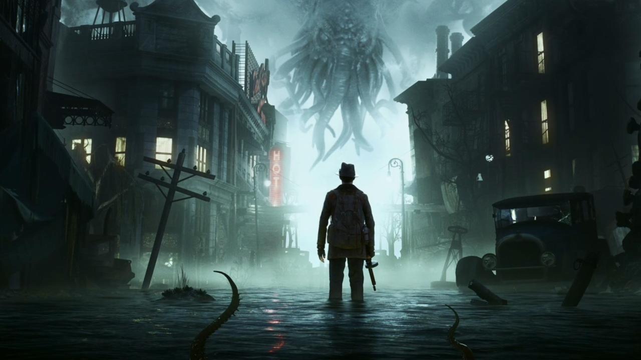 It’s you versus a Cthulhu-like ancient deity in the flooded remains of a 1920s city in this game.