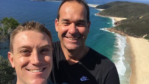 Constable Glen Humphris (left) with his partner Todd Robinson