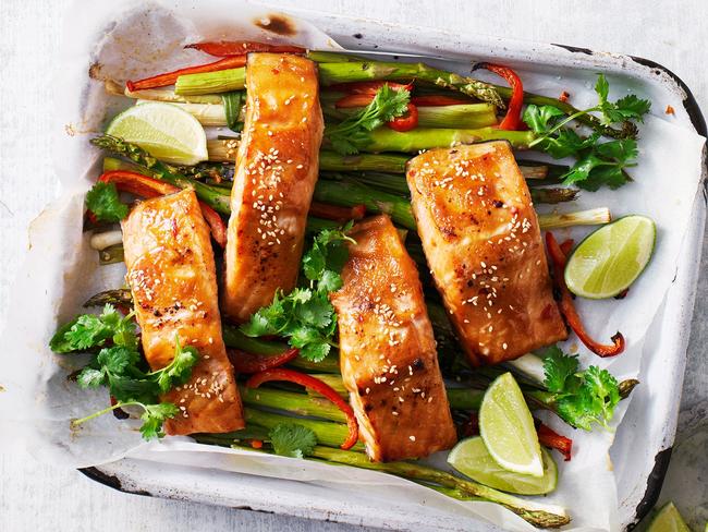 Baking salmon in the oven is an easy option. Picture: taste.com.au