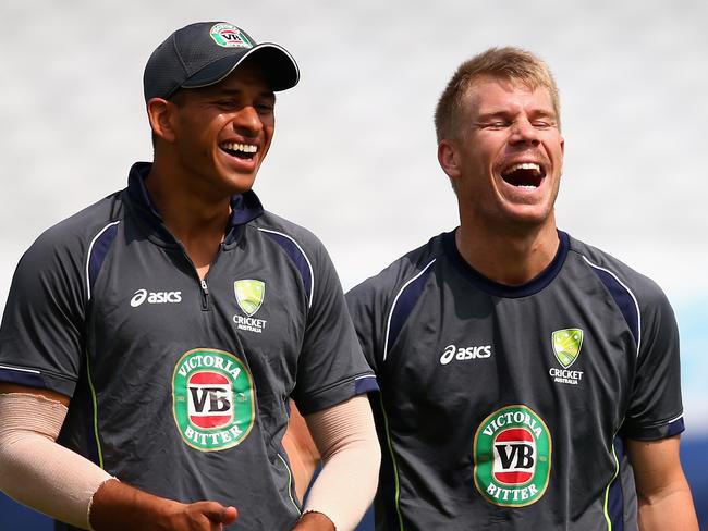 Usman Khawaja (L) and David Warner have played alongside each other since they were kids.