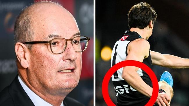 David Koch has moved to remove GFG from the Port Adelaide guernsey. Image: Getty