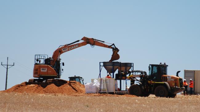 The Bulka Bags are filled for Cowirra. Picture: Dylan Hogarth