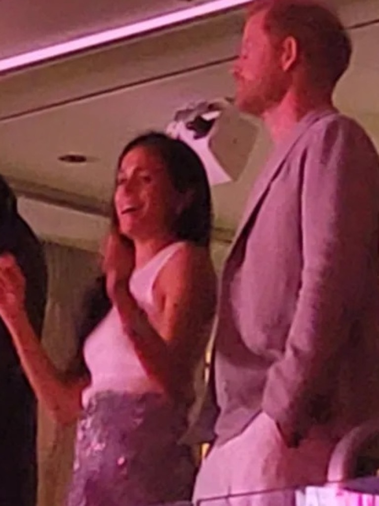 Prince Harry and Meghan Markle at Beyonce’s concert. Picture: Twitter