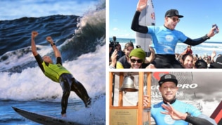 Mick Fanning is farewelling the world surf tour at Bells Beach