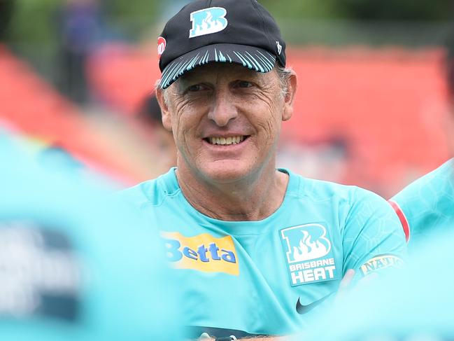 GOLD COAST, AUSTRALIA - DECEMBER 29: Head coach Wade Seccombe of the Heat looks on prior to the Men's Big Bash League match between the Brisbane Heat and the Sydney Thunder at Metricon Stadium, on December 29, 2022, in Gold Coast, Australia. (Photo by Matt Roberts - CA/Cricket Australia via Getty Images)