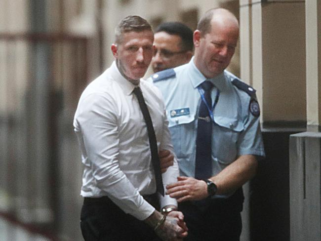 MELBOURNE, AUSTRALIA - NewsWire Photos, JUNE 26, 2023.(ID confirmed journo Liam Beatty) Tyson Armstrong, arrives at the Supreme Court of Victoria accused of manslaughter over the Crown Casino food court death of Luke Anthony Francis in March 2022. Picture: NCA NewsWire / David Crosling