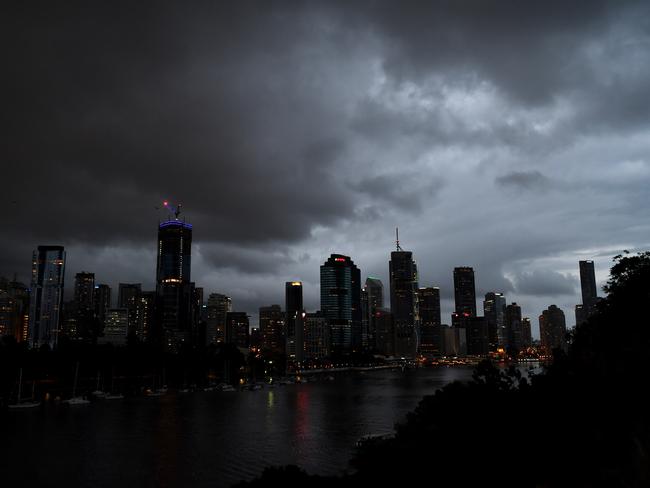 Brisbane might look a little like this over New Year’s. Picture: Darren England/AAP