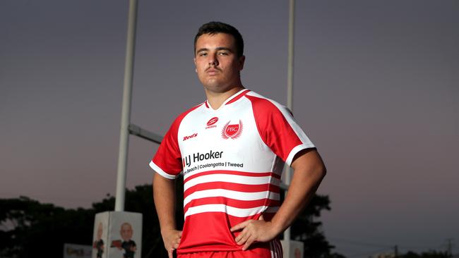 Players from Gold Coast Schools Coombabah SHS, Keebra Park SHS and Palm Beach Currumbin SHS together for a Langer Cup preview. Jack Cullen. 27 May 2021 Burleigh Picture by Richard Gosling