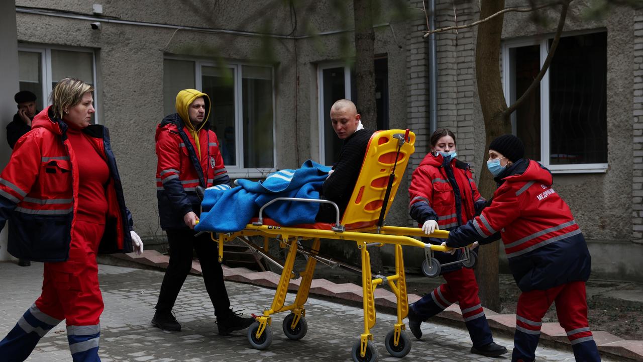 The site is west of Lviv and close to Ukraine's border with Poland, a NATO member. Picture: Dan Kitwood/Getty Images